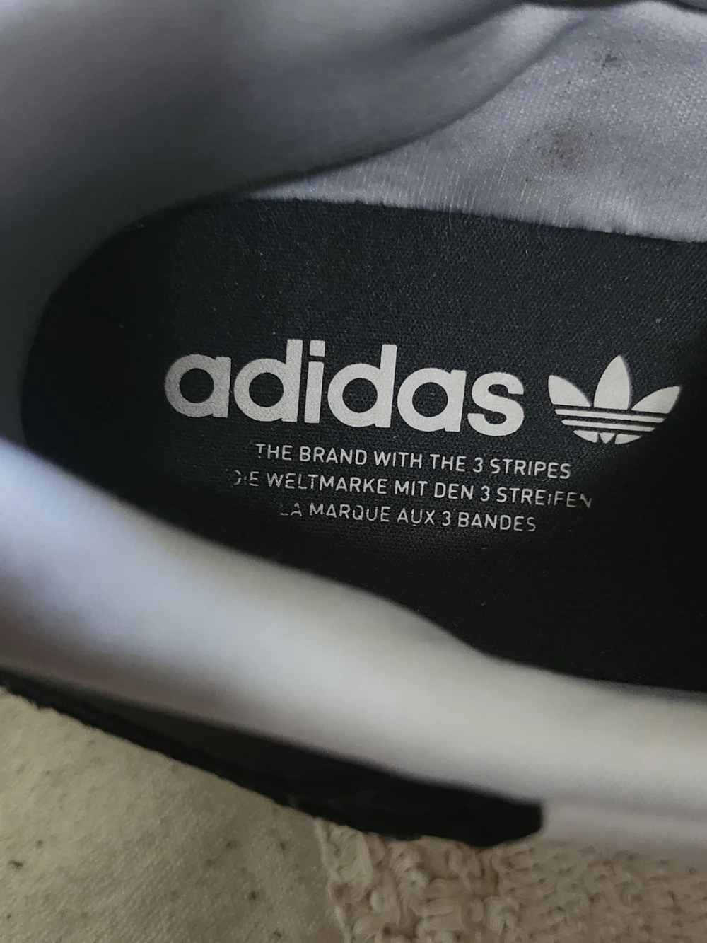 Adidas Retro Runner Sneakers in White, Black & Red